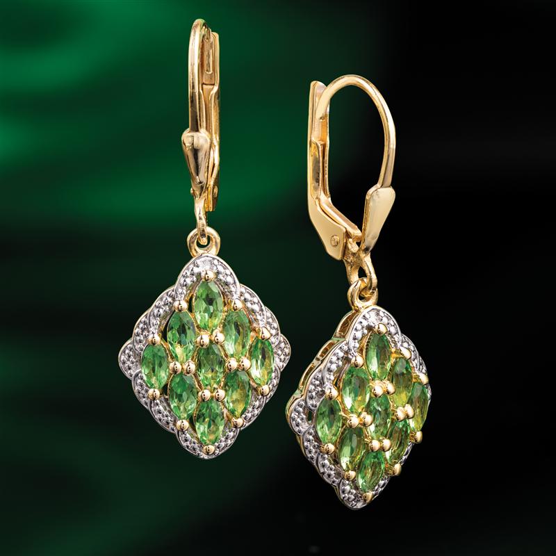 Tsavorite Discovery Pendant, Chain & Earrings